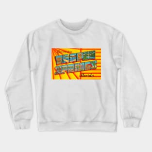 Greetings from Tarpon Springs Florida, Vintage Large Letter Postcard Crewneck Sweatshirt